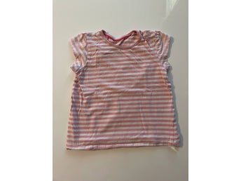 Lupilu, ljusrosa/vit randig t-shirt storlek 86/92