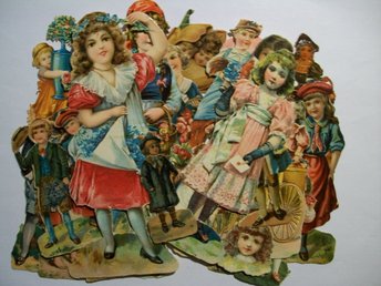 Ãldre bokmärken 30 tal 40 tal 50 tal cirkus barn änglar snövit vintage
