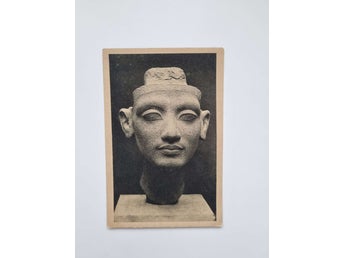 Vykort egyptisk skulptur, Drottning Nefertitis