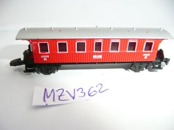 Modelljärnväg Märklin Mini-club 8751 Personvagn brun plattformar