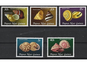 Papua nya Guinea 1981 Snäckor hav 5v