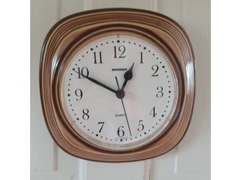 Retro väggklocka klocka Staiger Quartz West Germany
