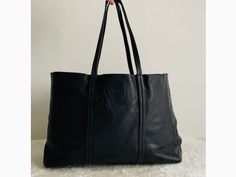 WERA STOCKHOLM Väska Tote Bag 100% Läder Skinnväska Läderbag WERA STOCKHOLM Väska Tote Bag 100% Läder Skinnväska Läderbag