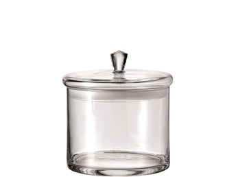 Top Glasburk med lock 20 cm