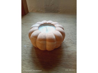 Dekororations pumpa / halloween / ljusstake