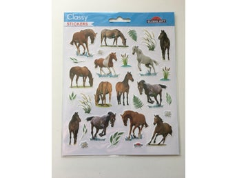 Hästar mm - Klistermärken med lite glitter - Stickers Classy