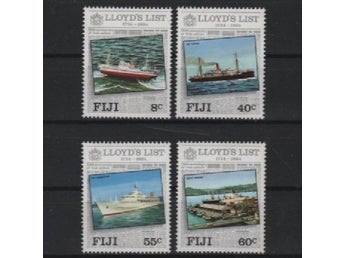 Fiji 1984 L'loyds list tidning fartyg 4v