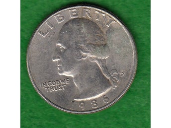 USA QUARTER DOLLAR 1986 D