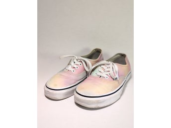 Vans sneakers flats basket street canvas sommar rosa grön gul 36