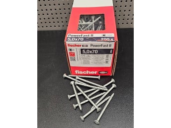 Fischer PowerFast II 5,0x70 skruvar