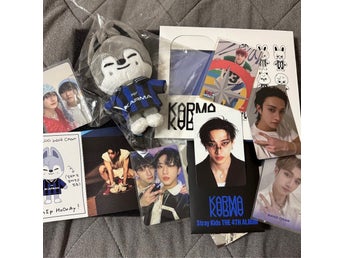 Stray Kids SKZOO KARMA Plush Doll Keyring Photo Card Set WolfChan Bang Chan
