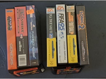 Sega Mega Drive / Genesis Spelpaket - 9 Klassiska Titlar