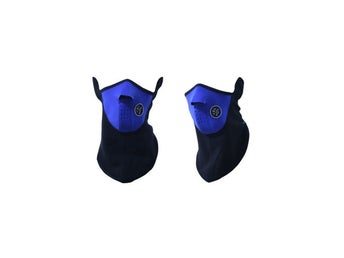 Blå cykelmask - Skidmask - Ansiktsmask - MC-mask - Ninjamask
