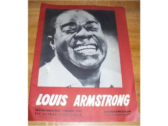 Jazz, Souvenirprogram från Skandinaviska turnen 1961 med Louis Armstrong
