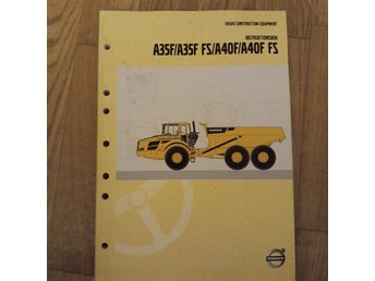 Instruktionsbok Volvo A35F/A35F FS/A40F/A40F FS