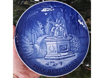 1988 Nyskick ANDERSEN Jul BING & GRØNDAHL Väggtallrik. Jultallrikar. Juleplatte