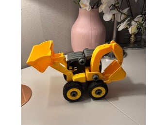 Stor Leksaksgrävmaskin traktor byggfordon