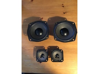 2 st PSS Bas/Mellanregister 6 Ohm + Diskanter (Ersättning/DIY)