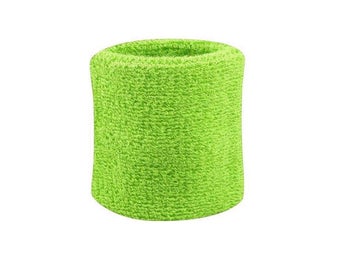 Svettband - Ljusgrön - Vristband - Korta [8cm] - Singelpack