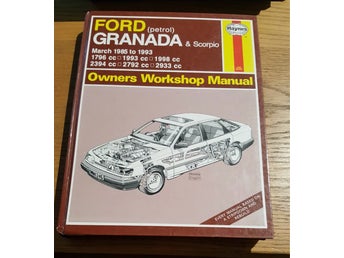 FORD GRANADA & Scorpio Owners Workshop Manual, Haynes, 1985-1993