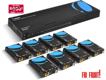NY 4K 1 x 8 HDMI-förlängningssplitter | CAT6/7 4K @ 60Hz