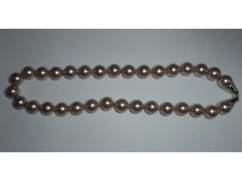 halsband, rosa-beige, vintage, 80-tal