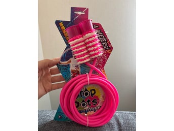 Hopprep Drop Dots, 4 meter, Rosa Inköpt på Lekia
