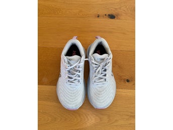 Hoka Gaviota 5 löparskor, dam, vit/rosa, storlek 42