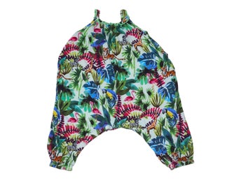 Byxdress/ Jumpsuit från next - Storlek 104 - Vit (Multi)