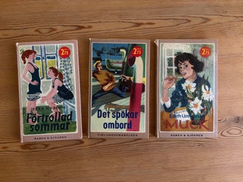 3st ungdomsböcker 1950-tal; Elsa Nyblom, Sven Ingvar, Edith Unnerstad -1952/1953