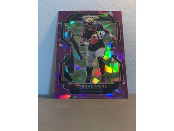 2021 Panini Prizm Jordan Akins Purple Ice /225 #35 SP Texans