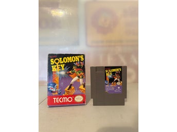 Solomon's Key - Nintendo NES, med original box, fint skick, ovanlig