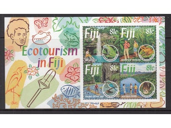 Fiji, Mi Bl 14, Ecotourism in Fiji, groda, fågel, fladdermus, xx