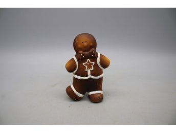 Pepparkaksgubbe i keramik , Julby , Advent , Julpynt
