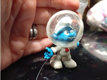 Smurf astronaut figur från Bully