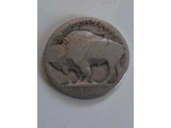 Amerikanskt samlarobjekt med bisonoxe och indianporträtt,5 cents.