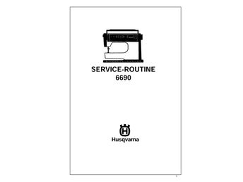 Service manual,Symaskin Husqvarna 6690 PDF English