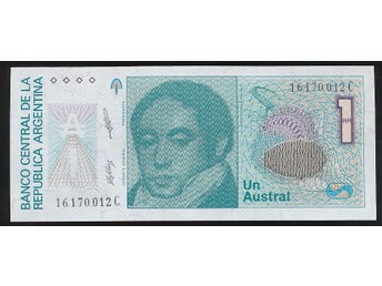 Argentina 1 Austral ND kv 0 se bild
