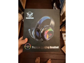 Masacegon Pacrate Gaming Headset med Rainbow LED