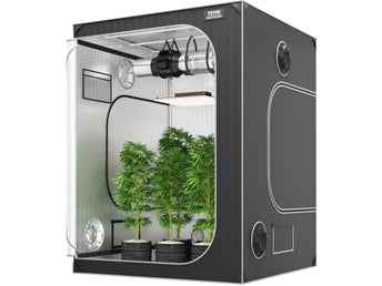 5x5 Grow Tent, 1828.8 x 1828.8 x 2438.4 cm, High Reflective 2000D Mylar