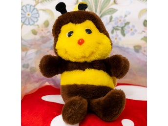 Vintage 1980-tals Dakin Buzzbee Bean Bag Plyschbi Korea