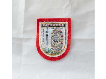 Wien Österrike - Vintage Tygmärke Patch Märke