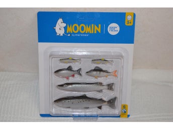 Snusmumrikens Fiskeset (EXTRA FISKAR) 4-13cm Lax, Gädda, Aborre mm Ny