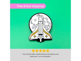 Last of Us Ellie Rocket Enamel Pin