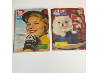 2 nummer av Året Runt, Vårt Hem från 1954