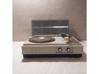 Retro Vintage Dux skivspelare med integrerad högtalare