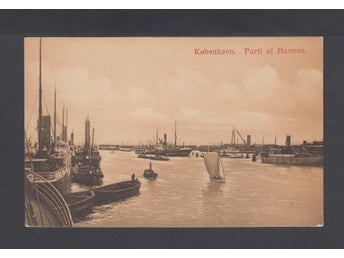 Köpenhamn / Köbenhavn. Topografiskt motiv. Äldre kort från tiden.