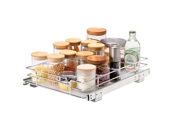 30.5 cm W x 43.2 cm D Pull Out Cabinet Organizer, Heavy Duty Slide Out Pantry