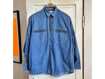 Vintage Lee Denimskjorta Union Made USA