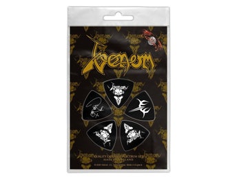 VENOM - BLACK METAL. Plektrum Paket Tri-Tip